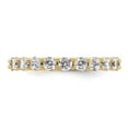 thumbnail image 3 of Auriga Fine Jewelry 14K Yellow Gold Size 6.5 Shared Prong 2 carat Diamond Complete Eternity Band for Women, 3 of 6