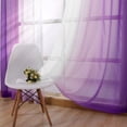 thumbnail image 4 of Light Filtering Curtains 63 Inches Long, Sheer Curtains Light Filtering, Ombre Curtains, Grommet Sheer Curtains, 52X63 In, Purple Gradient, Living Room, 1 Pc, 4 of 7
