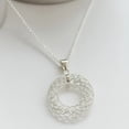 thumbnail image 5 of Collar 3d Circulo De Maya Para Mujer De Plata 925, 5 of 5
