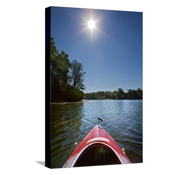 Art.com Kayak Morning Stretched Canvas Print Wall Art by Steve Gadomski, 12" x 18"