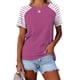 thumbnail image 3 of Camisetas de Manga Corta para las Mujeres a Cuadros Impreso Botón Casual Camiseta, Camisetas de Mujer Casual para Primavera Verano, 3 of 3