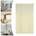 thumbnail image 2 of 9ft x 8ft Beige Room Divider Curtain with Hooks, Shading Privacy Drape for Clinic Spa, 2 of 17