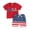 02-Red, variant on Atogsazn Baby Boys Summer 4th of July Clothes Set Toddler Short Sleeve T-shirt & Shorts Outfit 2 Piece Outfits Blue 3-4 Years Fashion