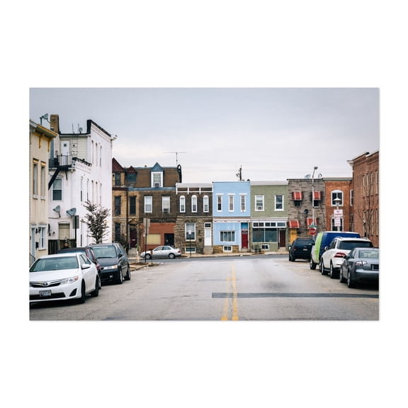 East Ave & Baltimore Street - Baltimore Maryland Photography Unframed Wall Art Print 5 x 7 inches