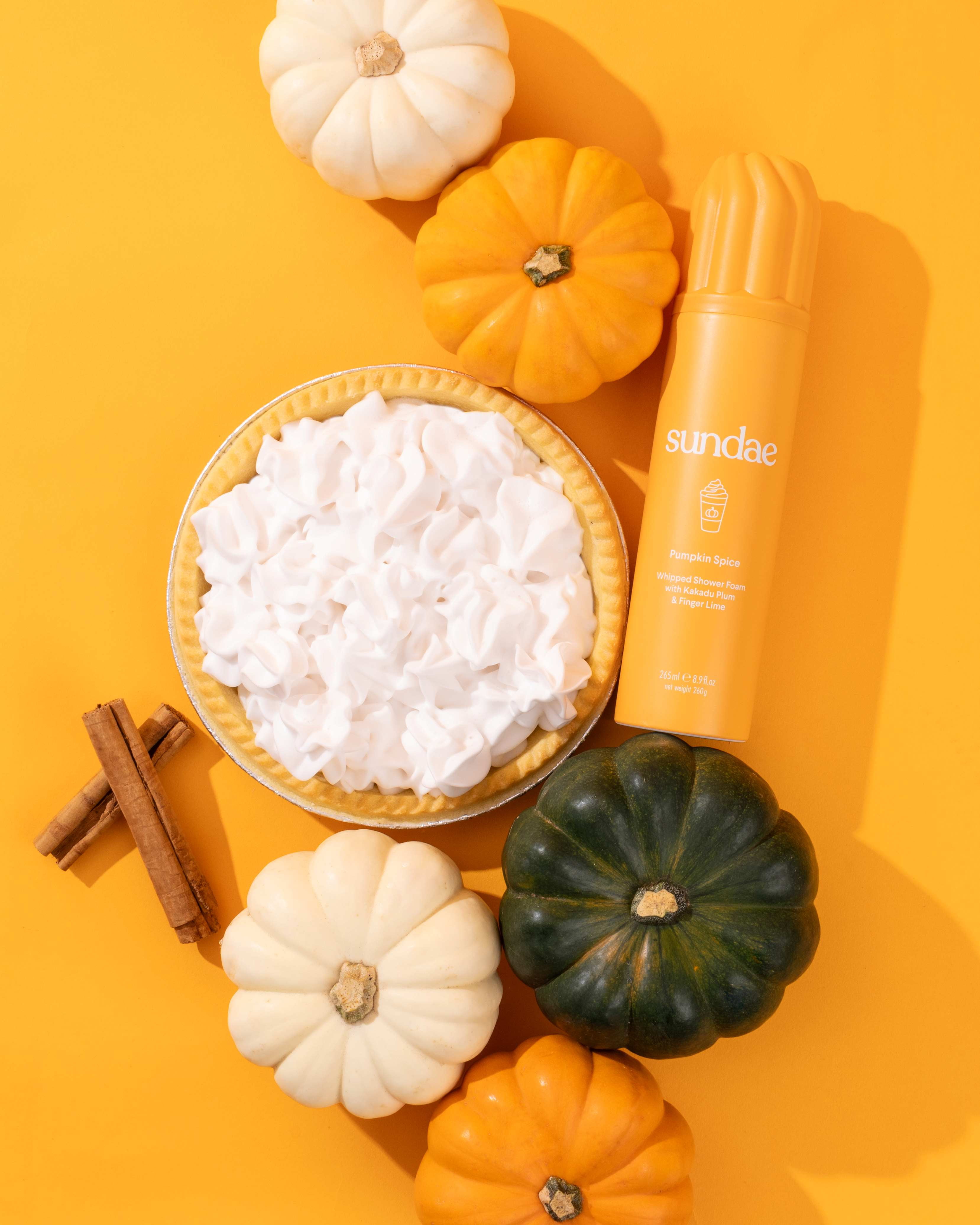 Sundae Whipped Shower Foam Body Wash Pumpkin Spice Latte 8.9 oz for All Adult Skin Types- Unisex