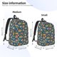 thumbnail image 2 of Balery Beach Dog Mochila Clásica Impresa Básica para Viaje, Mochila Escolar Resistente al Agua, Mochila de Lona con Correas Ajustables-Small, 2 of 5
