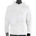 thumbnail image 2 of LEEy-world Mens Sweatshirt Men's Hoodies Zip Up Hooded Color Block Sports Casual Long Sleeve Sweatshirt Tops with Kanga Pocket White,XXL, 2 of 5