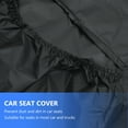 thumbnail image 4 of WEUVEB 2Pcs Polyester Car Seat Covers Black for Pet Hair Prevention, 4 of 7