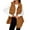Gold, variant on Yigetop Fall Vest for Women, Women's Sleeveless Fleece Vest with/without Hood Teddy Fleece Winter Vest Thick Plush Cardigan Warm Plush Vest Checked Printed Tedd Vest Jackets for Women Beige L