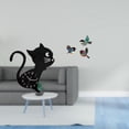 thumbnail image 2 of Reloj de pared,Reloj de pared con diseño de gato para guardería,sala de juegos y interior,Pájaro para colgar en la pared,Arte de pared de pájaros de madera Decoración de pared de pájaros, 2 of 8