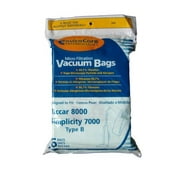 18 Compatible with Riccar 8000 & Compatible with Simplicity 7000 Type B Vaccum Bags, Upright, Commercial Vacuum Cleaners, 8000, 7000, 7200, 7250, 7300,