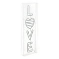 thumbnail image 3 of LOVE 8" X 24" Contemporary Glam Acrylic Box USB Operated LED Neon Light, White/Rainbow, 3 of 7