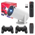 thumbnail image 1 of Mini Proyector AOSO Blanco con Android 12 Soporte 1080P para Cine en Casa, 1 of 7
