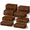 Black Brown-Large, variant on 8 Large 13.7" Wood Risers Display Vintwhite