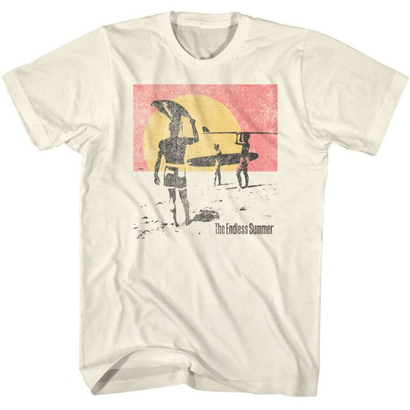 Bruce Brown Films Endless Distressed Natural Adult T-Shirt