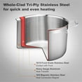 thumbnail image 2 of Duxtop 8 Quart Whole-Clad Tri-Ply Stainless Steel Stockpot with Lid, Induction Compatible Cookware, 2 of 4