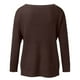 thumbnail image 4 of Gibobby Sudadera con estampado de Navidad para mujer Suéter de punto suelto de manga larga para mujer Suéter casual con cuello en O Suéter desgastado Tops (Negro, L), 4 of 5