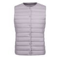 thumbnail image 3 of HTNBO Womens Winter Puffer Vest Lightweight Collarless Outdoor Puffer down Short Packable Vest Alternative Vest Jacket, 3 of 3