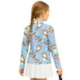 thumbnail image 2 of Psesaysky Cartoon Otters Shell Print Girls Half Zipper Sweatshirts Cute Trendy Fall Pullover Crop Tops for Teen Girls Long Sleeve Sweater Clothes Athletic Shirts 6-7 Years, 2 of 6