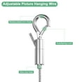 thumbnail image 2 of Uxcell Lot de 1 Fil de Suspension Réglable pour Photo, 3,3 Pi x 0,16 Po (L x Dia) Fil de Suspension pour Miroir, Trousse de Fil de Suspension pour Photo, Fil pour Cadre Photo, 2 of 2