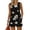 Black, variant on 2 Piece Sets for Women Floral Print Square Neck Lightweight Summer Short Sets Drawstring Waisted Baggy Outfits with Pockets Red S