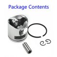 thumbnail image 2 of 1Set Piston & Ring & Wrist Pin & 2Pcs Cir Clips For 435 440 435E 41Mm Chainsaw 502625002 Piston Ring Kit Garden Power Tools, 2 of 6