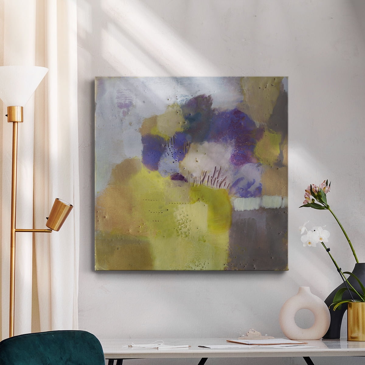 Wexford Home Blume IV-Premium Gallery Wrapped Canvas, 32" x 32" - Ready to Hang