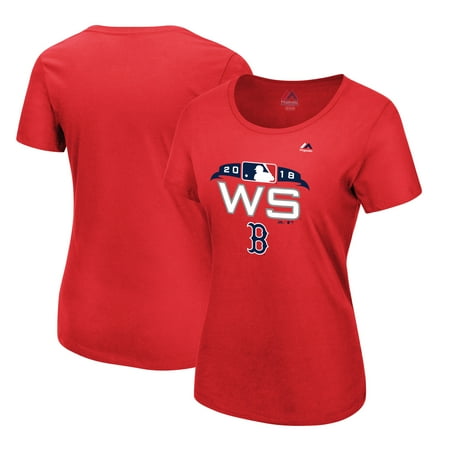 Boston Red Sox Majestic Women's 2018 World Series Bound Authentic Collection T-Shirt -