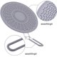 thumbnail image 2 of Pantalla antisalpicaduras de silicona, sartén con silicona que detiene las salpicaduras, colador resistente al calor, 2 of 4