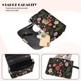 thumbnail image 4 of Pzuqiu Colorful Flower Women's Leather Cross body Bag Fashion Versatile Woman Crossbody Bag with Chain Strap Minimalist Craftsmanship Quilted Crossbody Purse for Women, 4 of 7