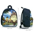 thumbnail image 5 of Totoro Backpacks Lightweight Casual Bookbags Travel Daypack Bookbags, 5 of 6