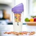 thumbnail image 2 of The CrunchCup - Purple - A Portable Cereal Cup Keeps Your Cereal Crunchy, 2 of 2