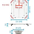 thumbnail image 2 of 2025 Latest Model Kitchen Sink Grid, 11-3/4" x 13-1/4" Sink Protectors for Kitchen Sink with Center Drain, S, 2 of 5