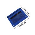 thumbnail image 7 of 3 Ring Pencil Pouch for Binder, 2-Pocket Zipper Pencil Case with Clear Window & Mesh Pocket, Oxford Fabric Binder Pouch for Class Office Supplies, Fits Standard 3-Ring Binders, 7 of 7