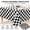 Black and White, variant on 3 Packs Black Gingham Tablecloths 54 x 108 inch Black and White Checkered Disposable Plastic Table Covers Waterproof Plaid Picnic Tablecloths Perfect for Camping, Halloween, and Fall Parties