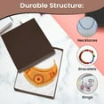 thumbnail image 4 of Novel Box 100 Pack Chocolate Cardboard Cotton Filled Jewelry Gift Boxes 7x5x1.25 Inches with Lids, 4 of 7