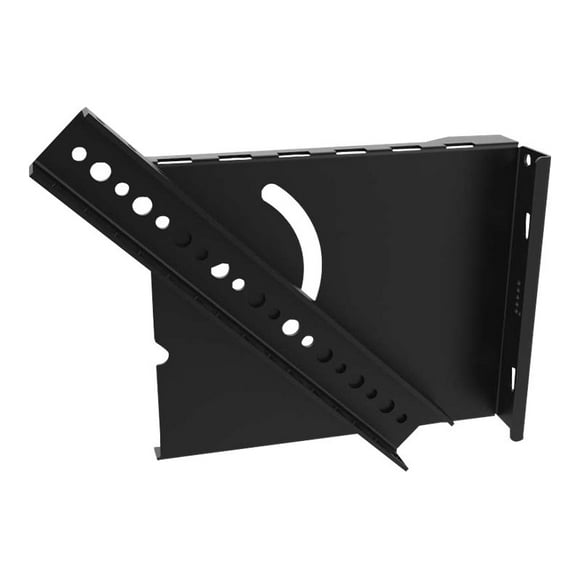 Legrand 4RU Pivoting Rail Kit for Vertical Wall-Mount Cabinet TAA - Rack rail kit - wall mountable - black - 4U