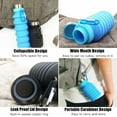 thumbnail image 6 of Rongsi Collapsible Water Bottle, Reuseable BPA Free Silicone Foldable Water Bottles for Travel Gym Camping Hiking, Portable Leak Proof Sports Water Bottle with Carabiner -Blue, 6 of 8