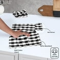 thumbnail image 2 of HEIRLOOM COMFORT Gingham Check Kitchen Towels 12 Pack, 18"x26", 100% Cotton, Super Absorbent & Quick Dry, Durable Dish Towel for Drying Dishes, Machine Washable, Everyday Use - Black, White, 2 of 6