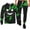 A67 Green, variant on Mens Outfits Evil Smiling Face Print Hoodie And Jogger Pants Halloween Casual Comfortable Sweatsuit Suits Athletic 2 Piece Set Size S Blue