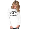 thumbnail image 5 of My Spirit Animal is a Unicorn Women's Long Sleeve T Shirt Brisco Brands M, 5 of 6