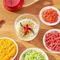 thumbnail image 4 of Chop Dice Puree Vegetables Onions Tomatoes Garlic Meats and Nuts in Just Seconds for Delicious Meals,Red, 4 of 8