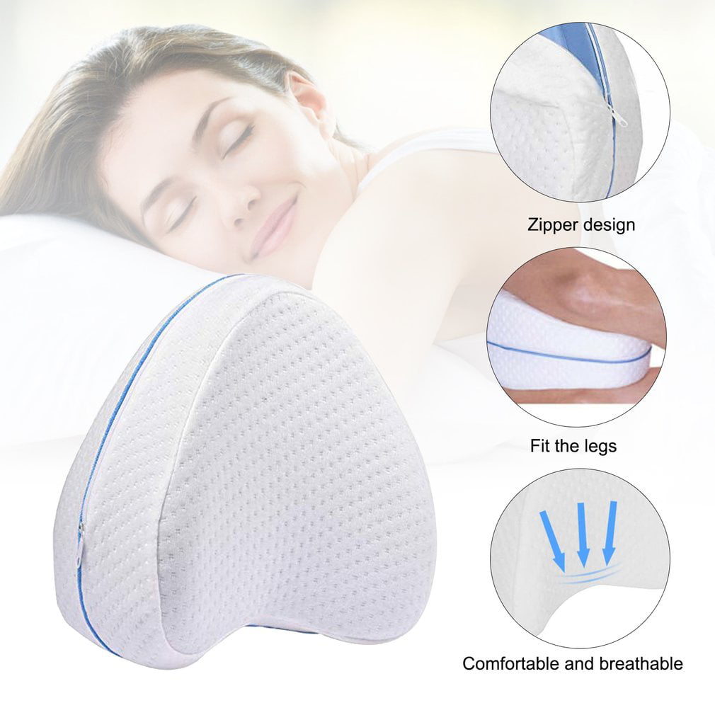 Heart-Shaped Leg Pillow White LDY Slow-Rebound Memory Pillow Pregnant Womans lateral， Leg Support