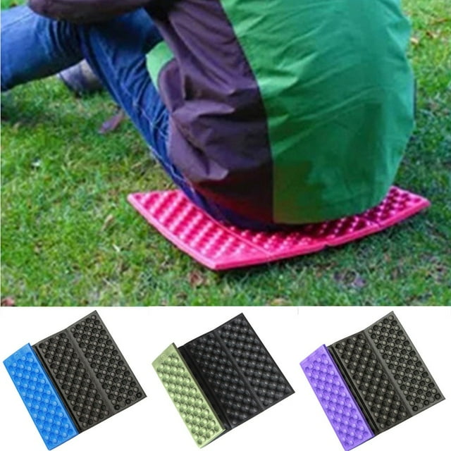 Xihbxyly Cojín Portátil para Acampar, Diseño Elástico de Panal, Tapete Ligero para Exteriores, Asiento Cómodo para Senderismo, Playa, Picnic y Viajes, Plegable y Compacto, Tamaño 39 X 27 Cm.