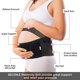 thumbnail image 4 of Cinturón de soporte para el ombligo de maternidad Cinturón de maternidad Cómodo y transpirable Alivio del dolor y recuperación posparto Negro (XL) JM, 4 of 5