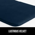 thumbnail image 4 of GORILLA GRIP Thick Memory Foam Toilet Rug for Bathroom, Square Shaped Washable, Soft Absorbent Velvet Topside Floor Mats, Machine Wash, Cushioned Luxury Rugs for Bath Room, 22.5x19.5 Navy Blue, 4 of 5