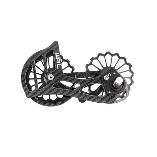 Greeniant Rodamiento de cerámica de gran tamaño, polea a prueba de herrumbre, jaula de desviador trasero, Kit de rueda de guía de cubo resistente al Ciclismo Negro SD1 Greeniant OD024405-01