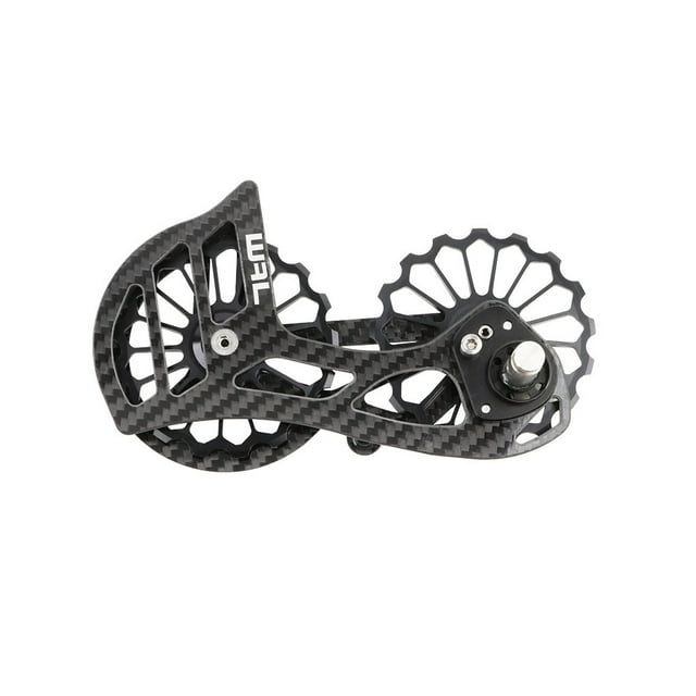Oversized Ceramic Bearing Rustproof Pulley Rear Derailleur Cage Wear-resistant Hub Guide Wheel Kit Bike Accessories Outdoor Black SD1