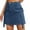 Blue, variant on Elainilye Fashion Women's Cargo Skirt Casual Buttocks Short Skirt Solid Work Skirt with Pocket,Green