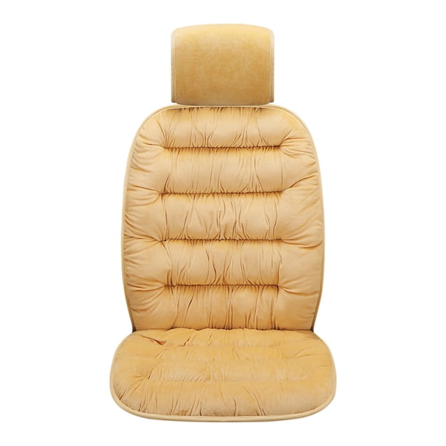 Teissuly Winter Soft Warm Faux Fur Car Seat Cushion, Universal Fit Plush Front and Back Fuzzy Car Seat Pads Cushion Cover Protector Teissuly WER202311213126